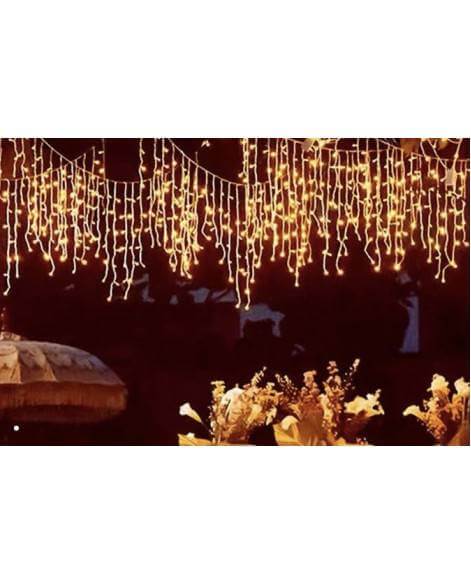 Solar Decorative Light - Curtain String Light (Warm White)