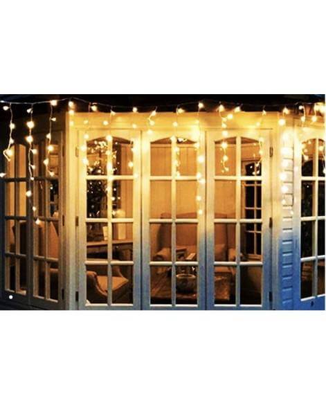 Solar Decorative Light - Curtain String Light (Warm White)